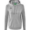 Erima Damen Kapuzensweat Essential Team grau