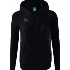 Erima Damen Kapuzensweat Essential Team schwarz-grau