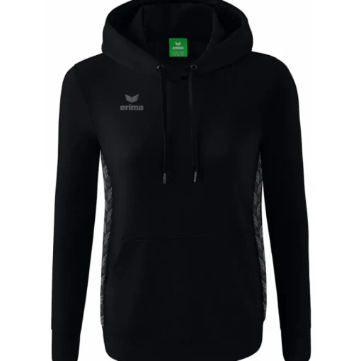 Erima Damen Kapuzensweat Essential Team schwarz-grau