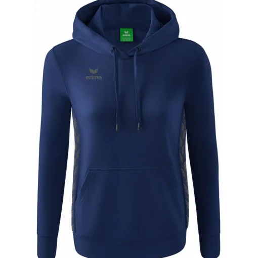 Erima Damen Kapuzensweat Essential Team blau-grau