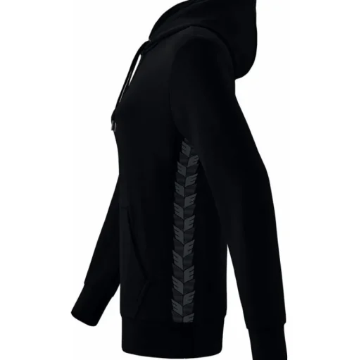 Erima Damen Kapuzensweat Essential Team schwarz-grau