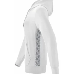 Erima Damen Kapuzensweat Essential Team weiß-grau