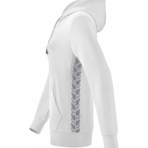Erima Damen Kapuzensweat Essential Team weiß-grau