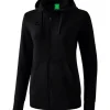 erima Damen Kapuzensweatjacke schwarz