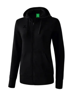 erima Damen Kapuzensweatjacke schwarz