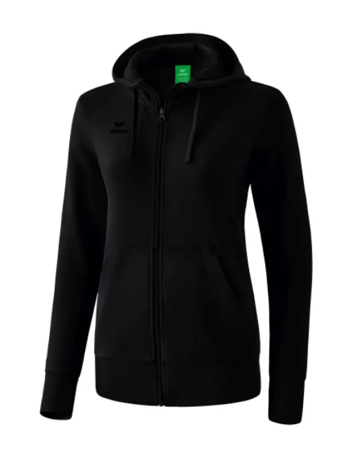 erima Damen Kapuzensweatjacke schwarz