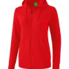 erima Damen Kapuzensweatjacke rot