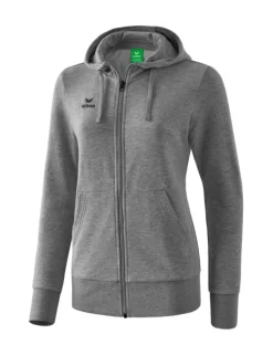 erima Damen Kapuzensweatjacke grau melange