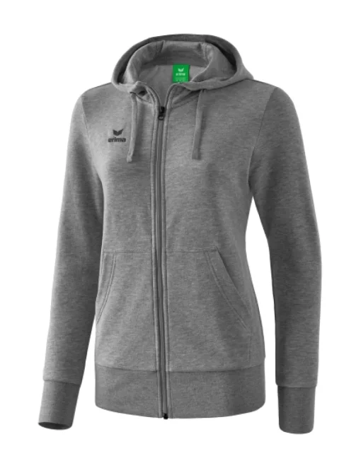 erima Damen Kapuzensweatjacke grau melange