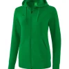 erima Damen Kapuzensweatjacke smaragd