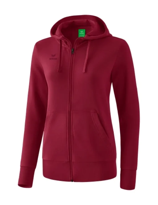 erima Damen Kapuzensweatjacke bordeaux