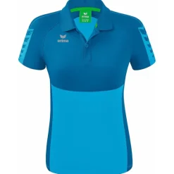 Erima Damen Polo Shirt Six Wings blau
