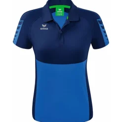 Erima Damen Polo Shirt Six Wings blau