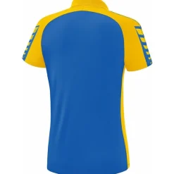 Erima Damen Polo Shirt Six Wings blau-gelb