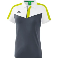 Erima Damen Poloshirt Squad weiß-grau-grün
