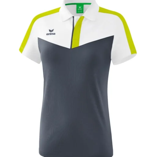 Erima Damen Poloshirt Squad weiß-grau-grün