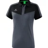 Erima Damen Poloshirt Squad schwarz-grau