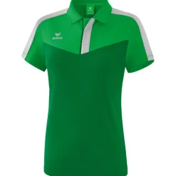 Erima Damen Poloshirt Squad grün-grau
