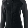 Erima Damen Steppjacke Function schwarz