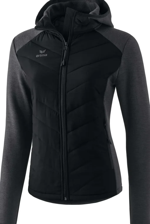 Erima Damen Steppjacke Function schwarz
