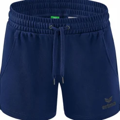 Erima Damen Sweatshorts Essential Team blau