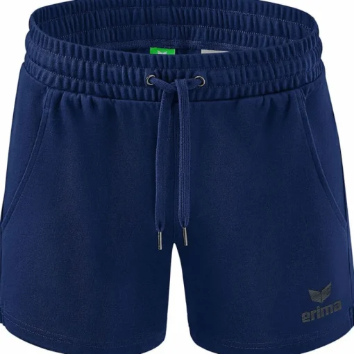 Erima Damen Sweatshorts Essential Team blau