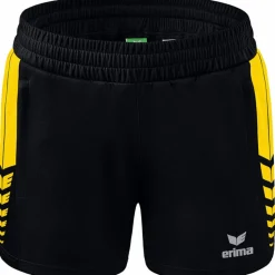 Erima Damen Training Shorts Six Wings schwarz-gelb
