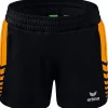 Erima Damen Training Shorts Six Wings schwarz-orange