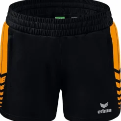 Erima Damen Training Shorts Six Wings schwarz-orange