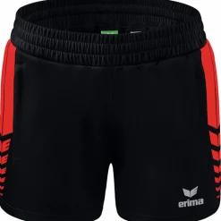 Erima Damen Training Shorts Six Wings schwarz-rot
