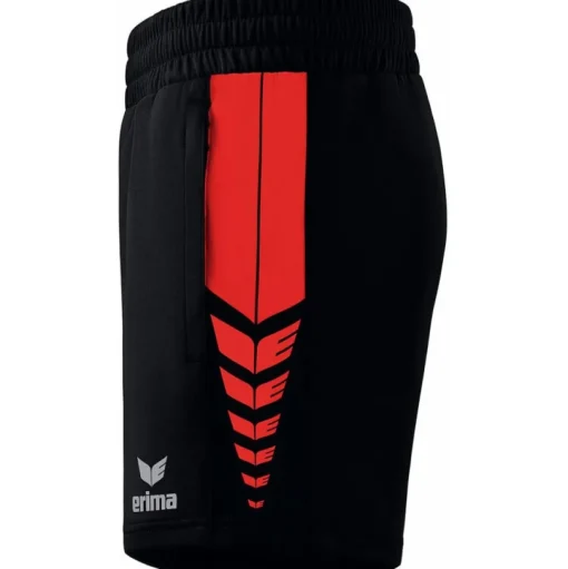Erima Damen Training Shorts Six Wings schwarz-rot