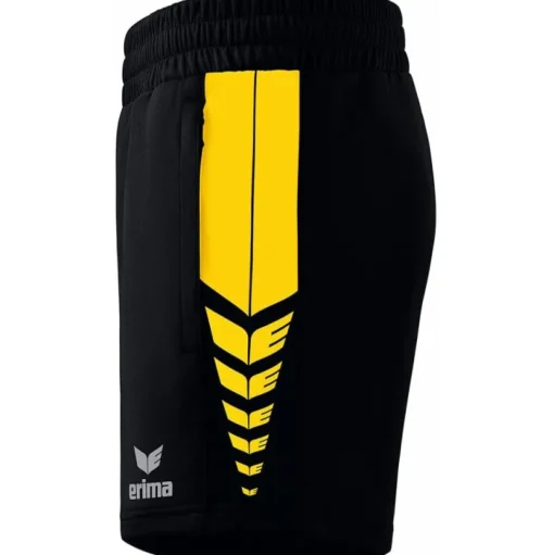 Erima Damen Training Shorts Six Wings schwarz-gelb