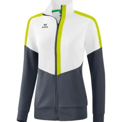 Erima Damen Trainingsjacke Squad weiß-grau-grün