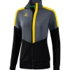 Erima Damen Trainingsjacke Squad grau-schwarz-gelb