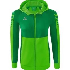 Erima Damen Trainingsjacke mit Kapuze Six Wings grün