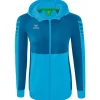 Erima Damen Trainingsjacke mit Kapuze Six Wings blau