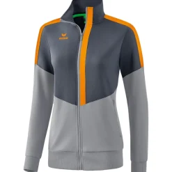 Erima Damen Trainingsjacke Squad grau-orange