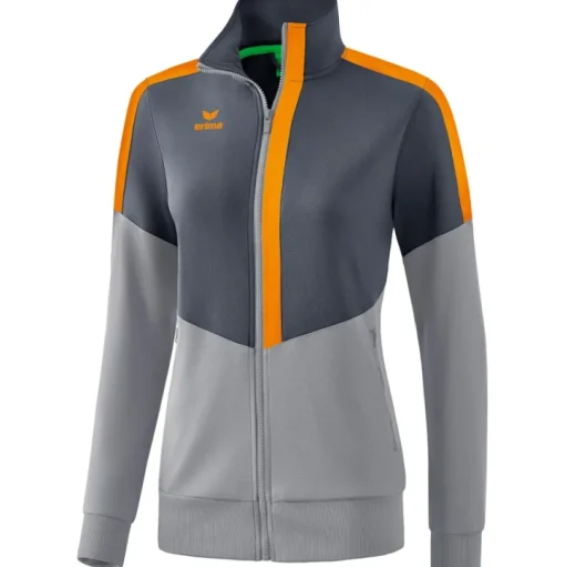 Erima Damen Trainingsjacke Squad grau-orange