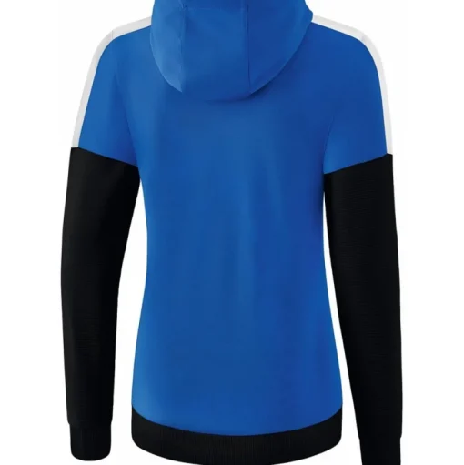 Erima Damen Trainingsjacke mit Kapuze Squad blau-schwarz