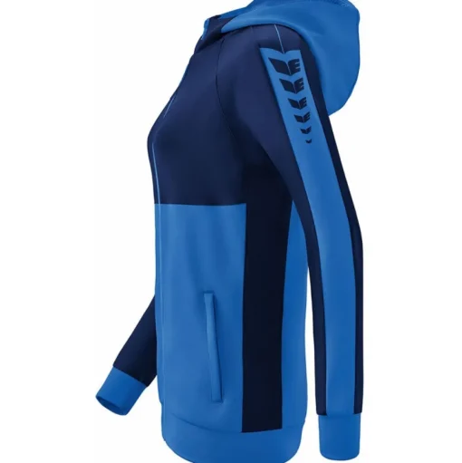 Erima Damen Trainingsjacke mit Kapuze Six Wings blau