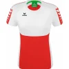 Erima Damen T-Shirt Six Wings rot-weiß