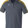 Erima EVO STAR Poloshirt slate grey gelb