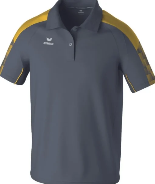 Erima EVO STAR Poloshirt slate grey gelb