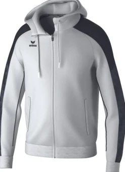 Erima EVO STAR Trainingsjacke mit Kapuze weiß schwarz
