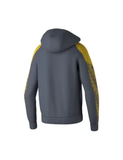 Erima EVO STAR Trainingsjacke mit Kapuze slate grey gelb