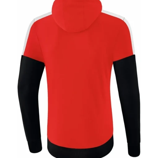Erima Herren Hoodie Squad rot-schwarz-weiß
