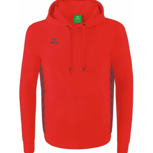 Erima Herren Kapuzensweat Essential Team rot-grau