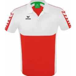 Erima Herren Polo Shirt Six Wings rot-weiß