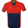 Erima Herren Polo Shirt Six Wings blau-rot