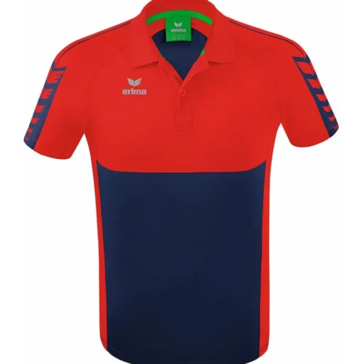 Erima Herren Polo Shirt Six Wings blau-rot